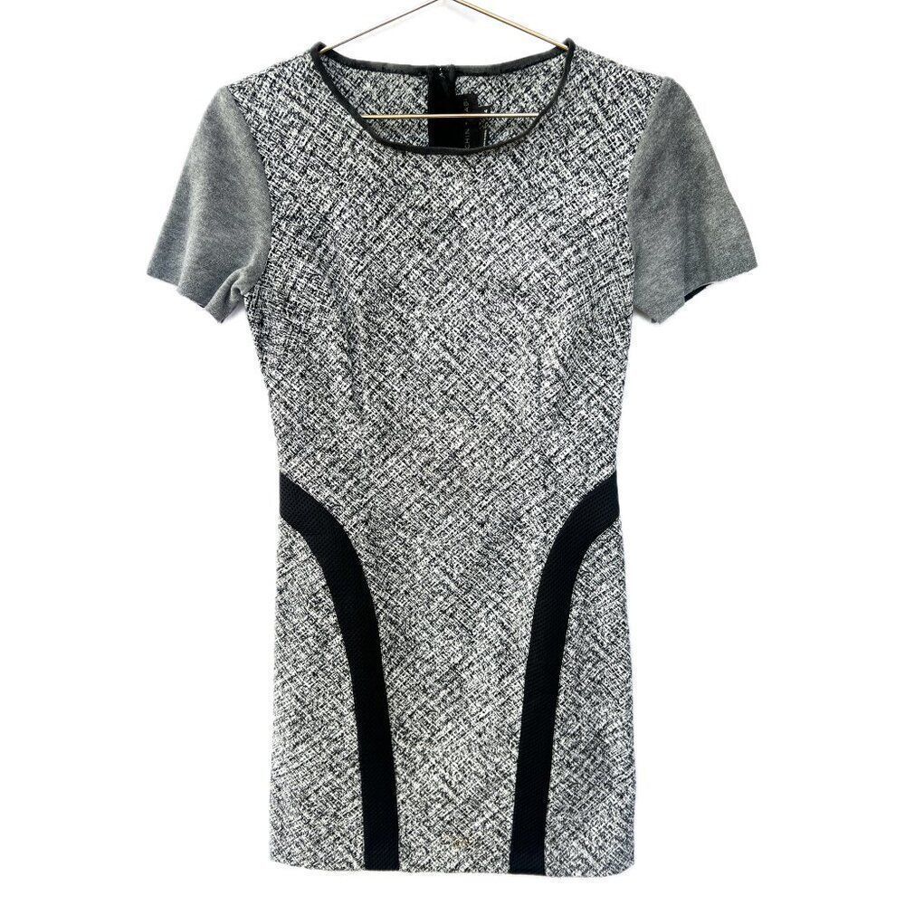 Sachin + Babi Black White Graphic Print Short Sleeve Dress Size 4